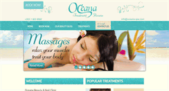 Desktop Screenshot of oceana-spa.com